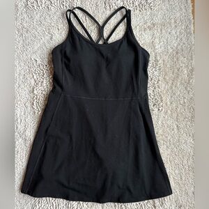 Old Navy Black Strappy Mini Dress with Shorts